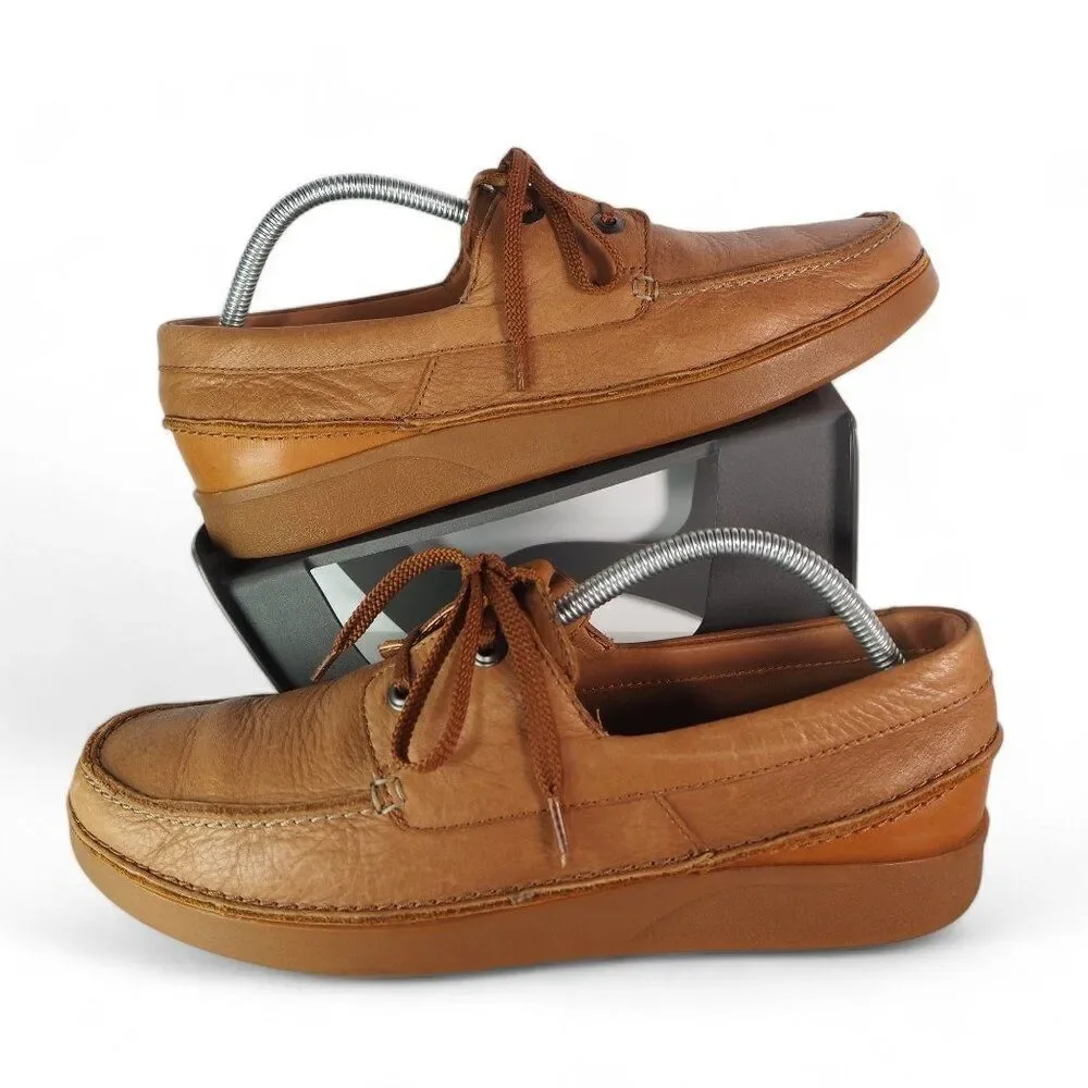 Clarks Oakland Sun Slip-on Moccasin Leather Loafers 261395547 Brown Men's 9.5M‎